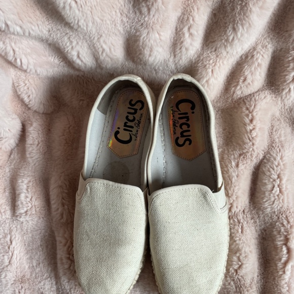 Circus by Sam Edelman espadrilles platform linen shoes - Picture 2 of 6